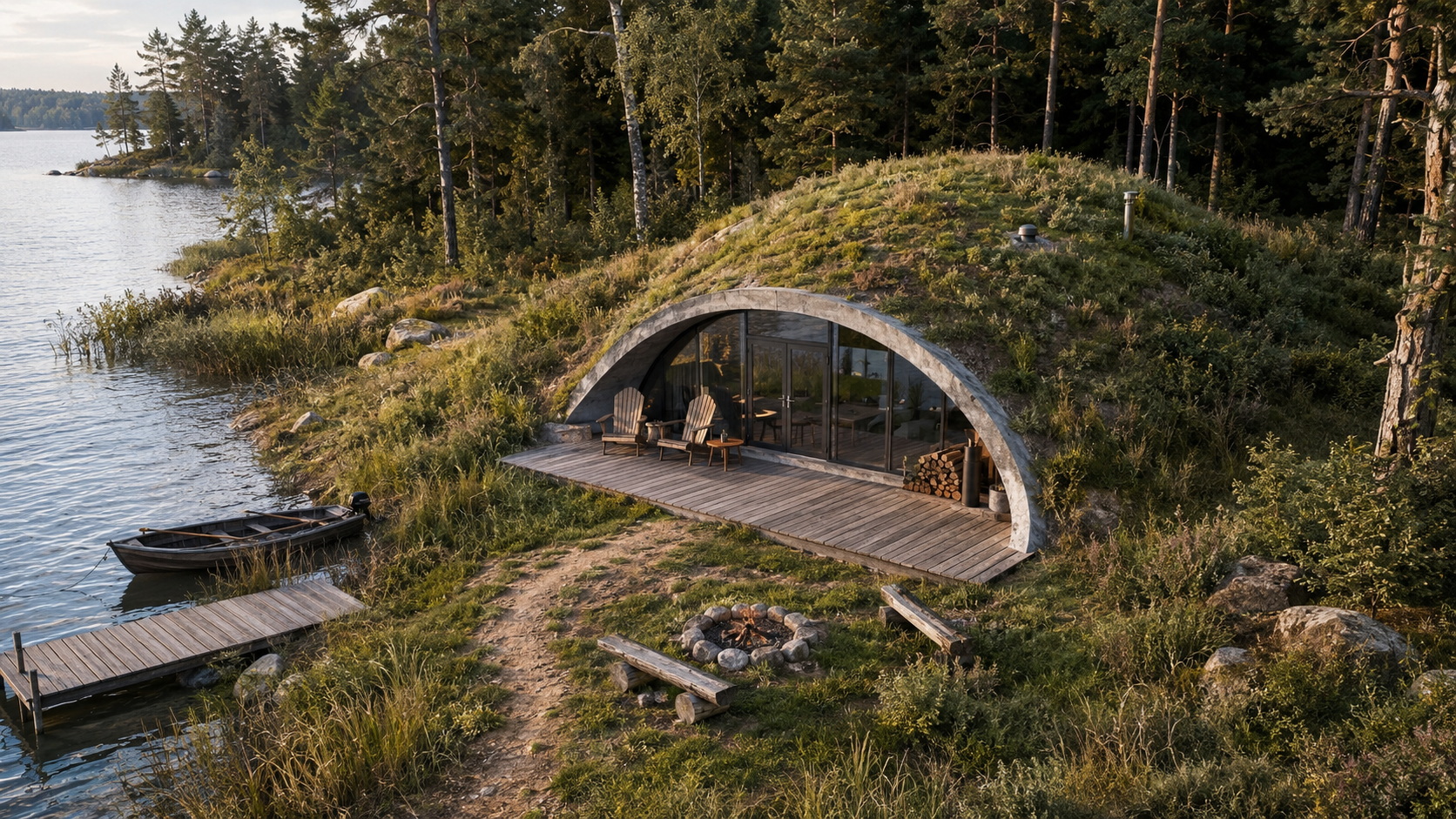 GEODOMAS – kopuły betonowe i zielone dachy