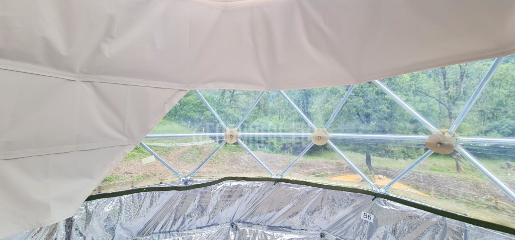 7m2 CRYSTAL DOME Ø3m H4m | BEDROOM SET · 8
