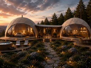 Glamping domki ▪ Izolowane ▪ Ściana wielowarstwowa