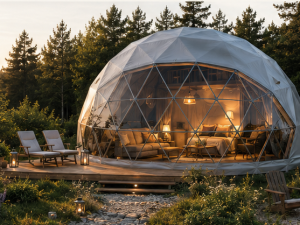 GLAMP 50  Ø8m ▪︎ 50m² | CAŁOROCZNY