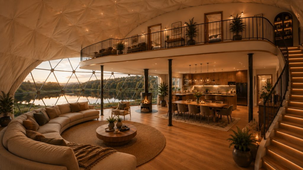113m2 GLAMPING Ø12m ICO F4 H6m · 2