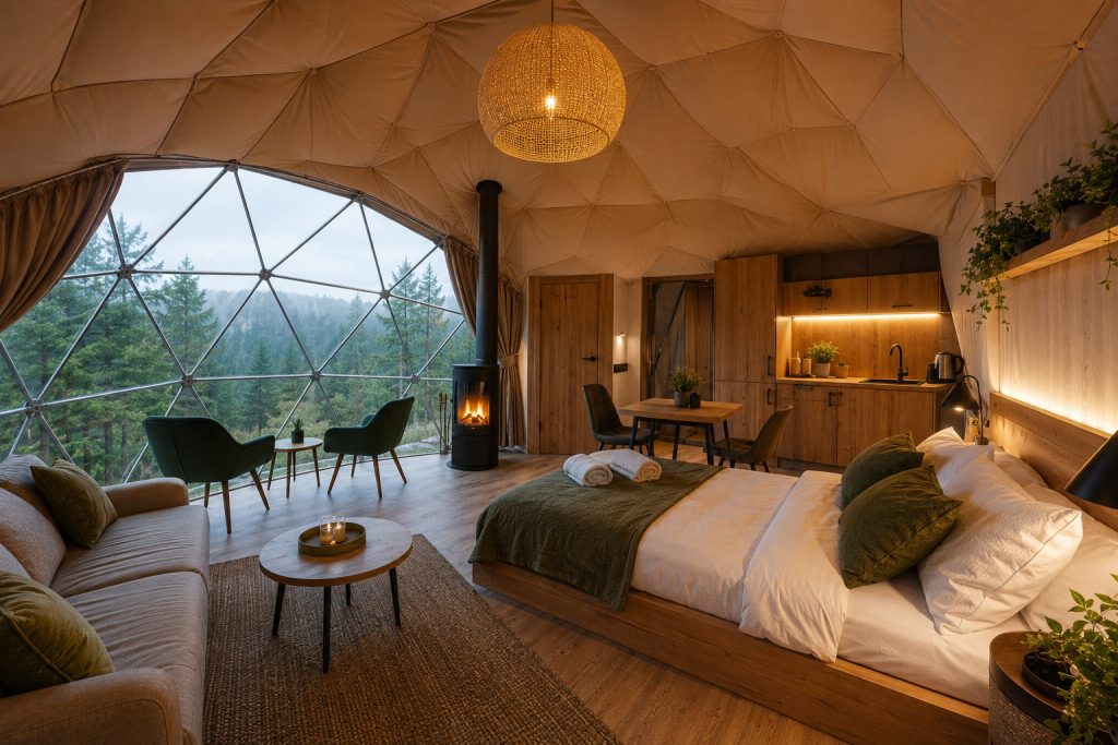 78m2 GLAMPING Ø10m ICO F4 H5m · 2