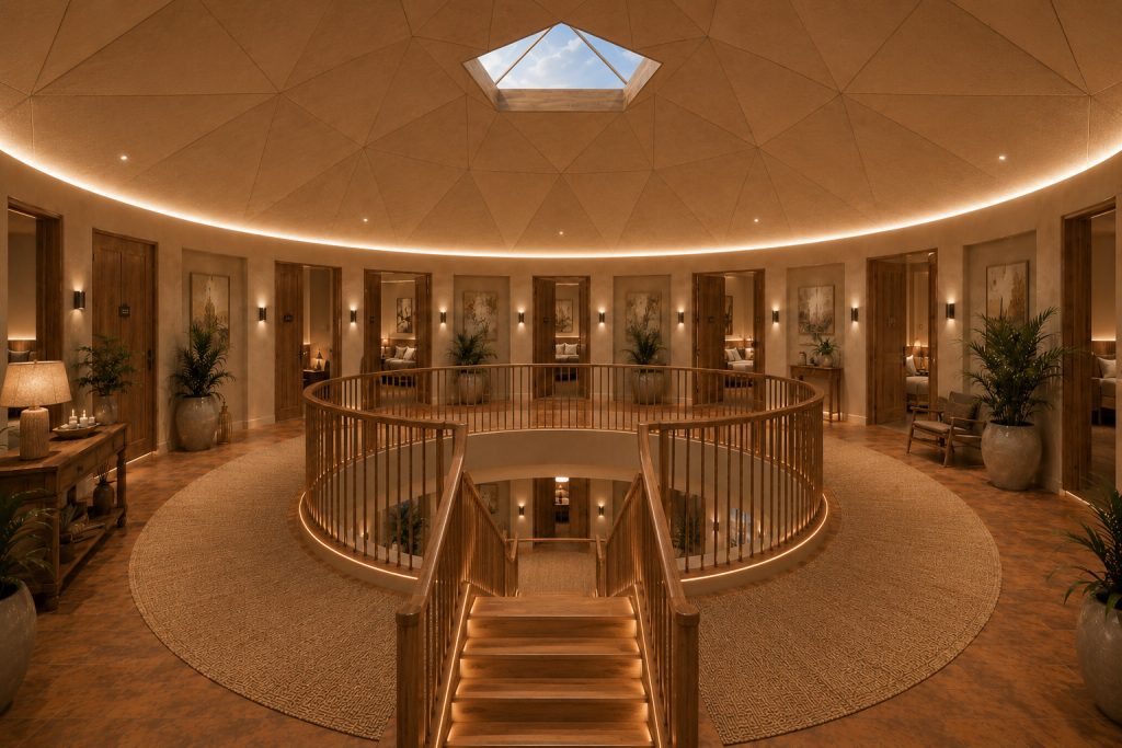 314m2 GLAMPING Ø20m ICO F6 H10m · 4