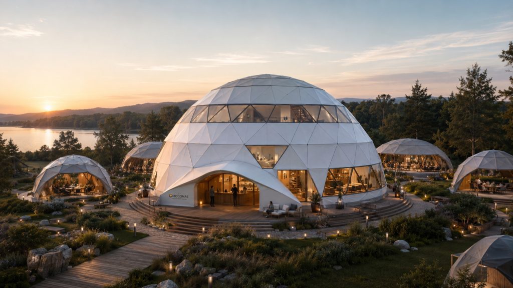 314m2 GLAMPING Ø20m ICO F6 H10m · 2