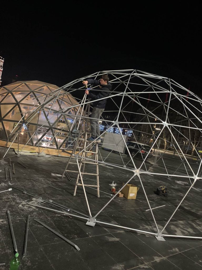 50m2 TRANSPARENT Ø8m ICO F4 H8m · 4