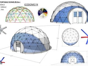 78m2 PRZENOŚNY Ø10m ICO F4 H5m