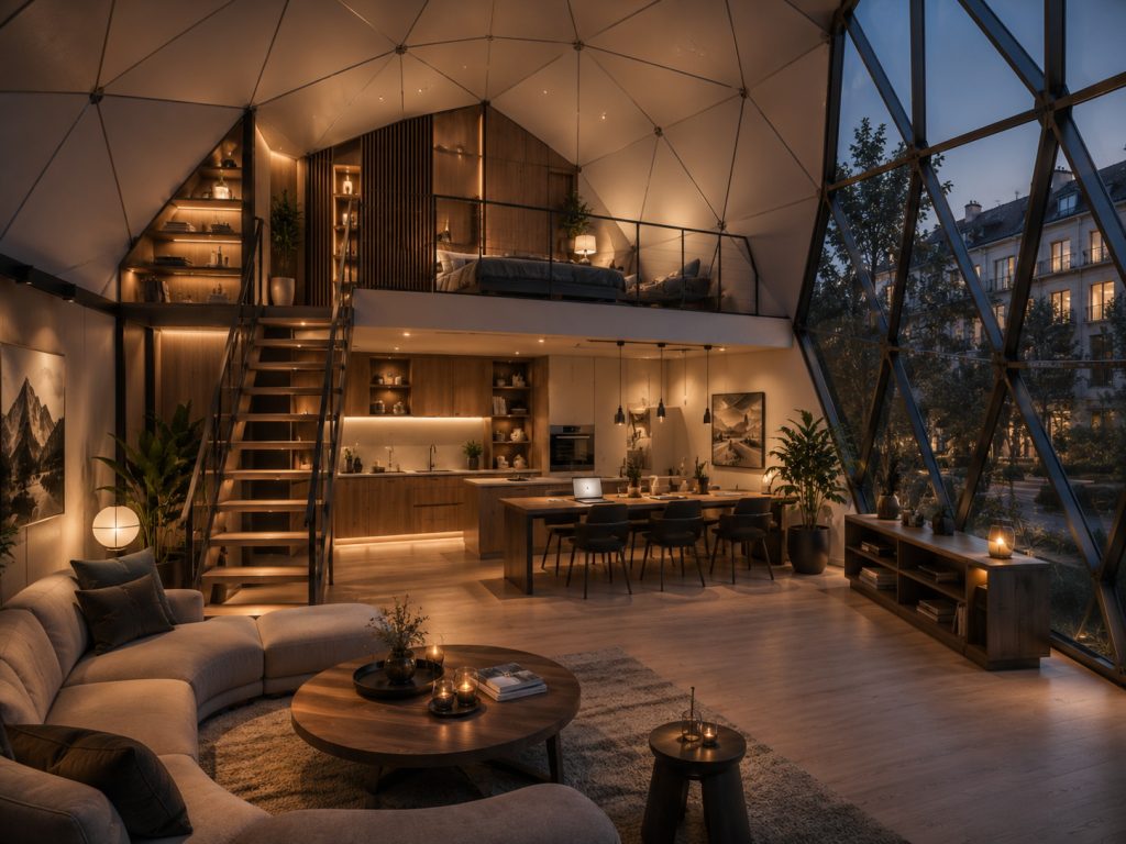 78m2 GLAMPING Ø10m ICO F4 H5m · 3